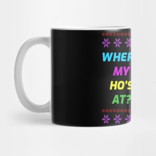 Christmas Rainbow Pride Santa Skateboarding Mug